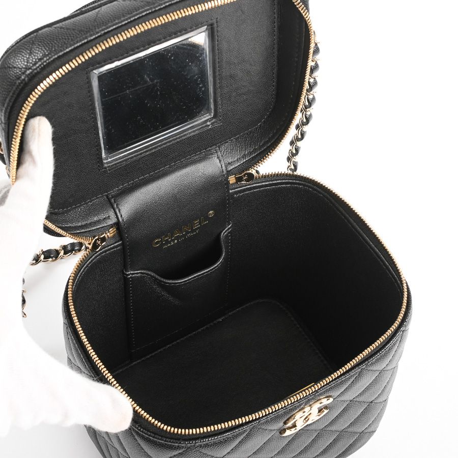 Chanel Shoulder Bag Top Handle Chain Vanity Case