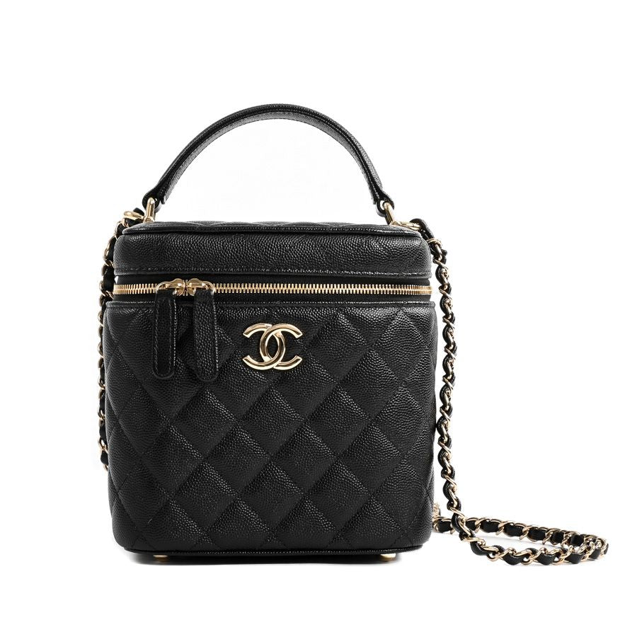 Chanel Shoulder Bag Top Handle Chain Vanity Case