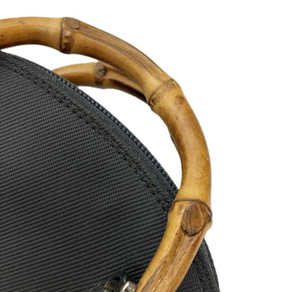 Gucci Mini Shoulder Bag Bamboo Crossbody Vintage Gray