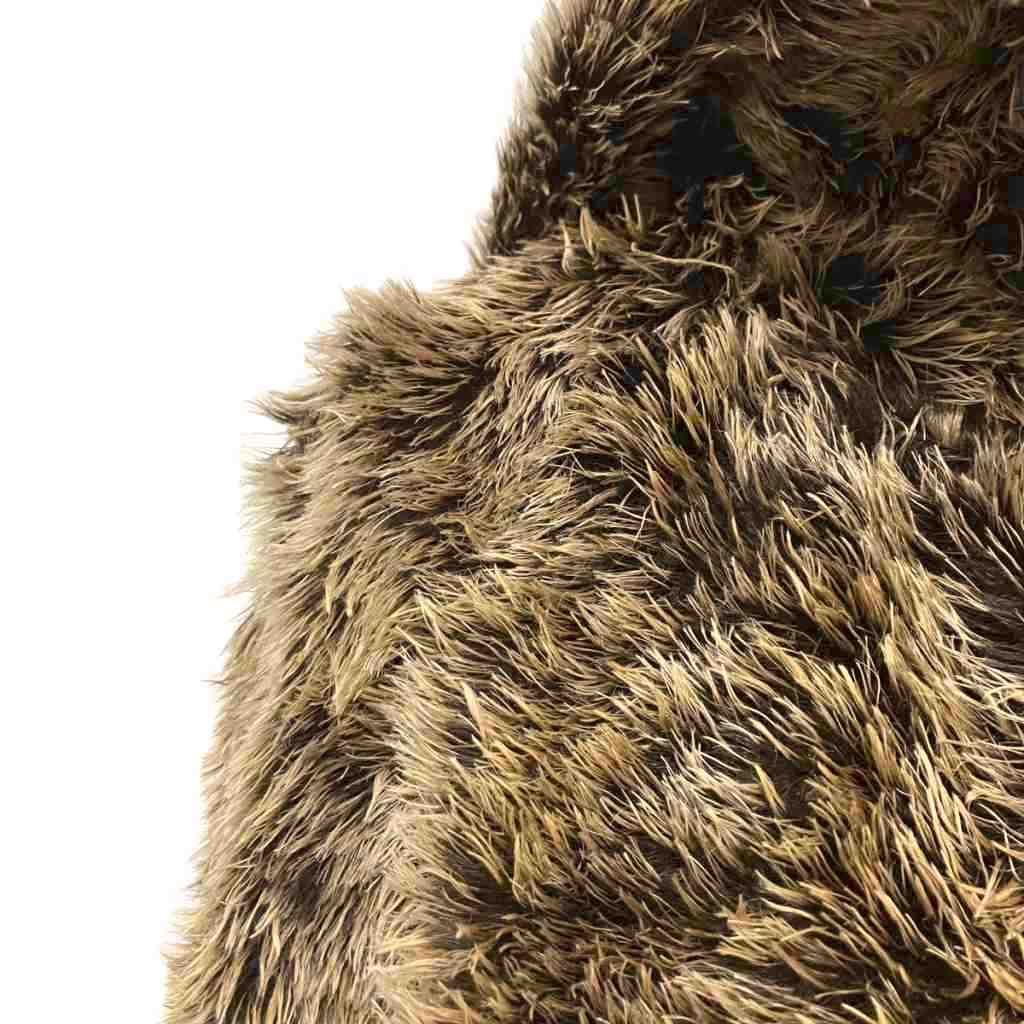 Fendi Mohair Blend Coat Vintage Lining Zucca 40 Beige