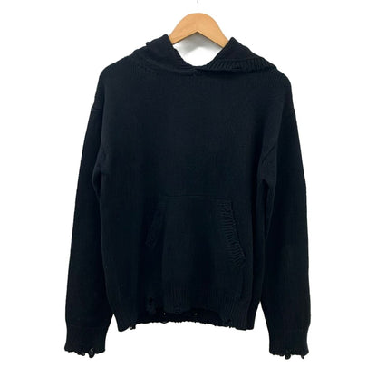 Saint Laurent Paris Long Sleeve Sweater S Black Knit Pullover