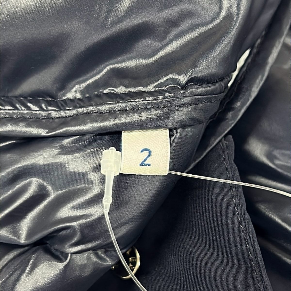 Moncler Down Jacket Coat 2 M Veulettes Giubbotto Dark Navy Winter Tweed