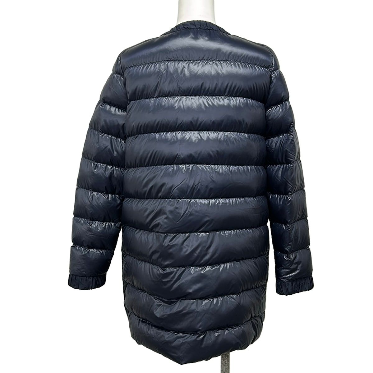 Moncler Down Jacket Coat 2 M Veulettes Giubbotto Dark Navy Winter Tweed