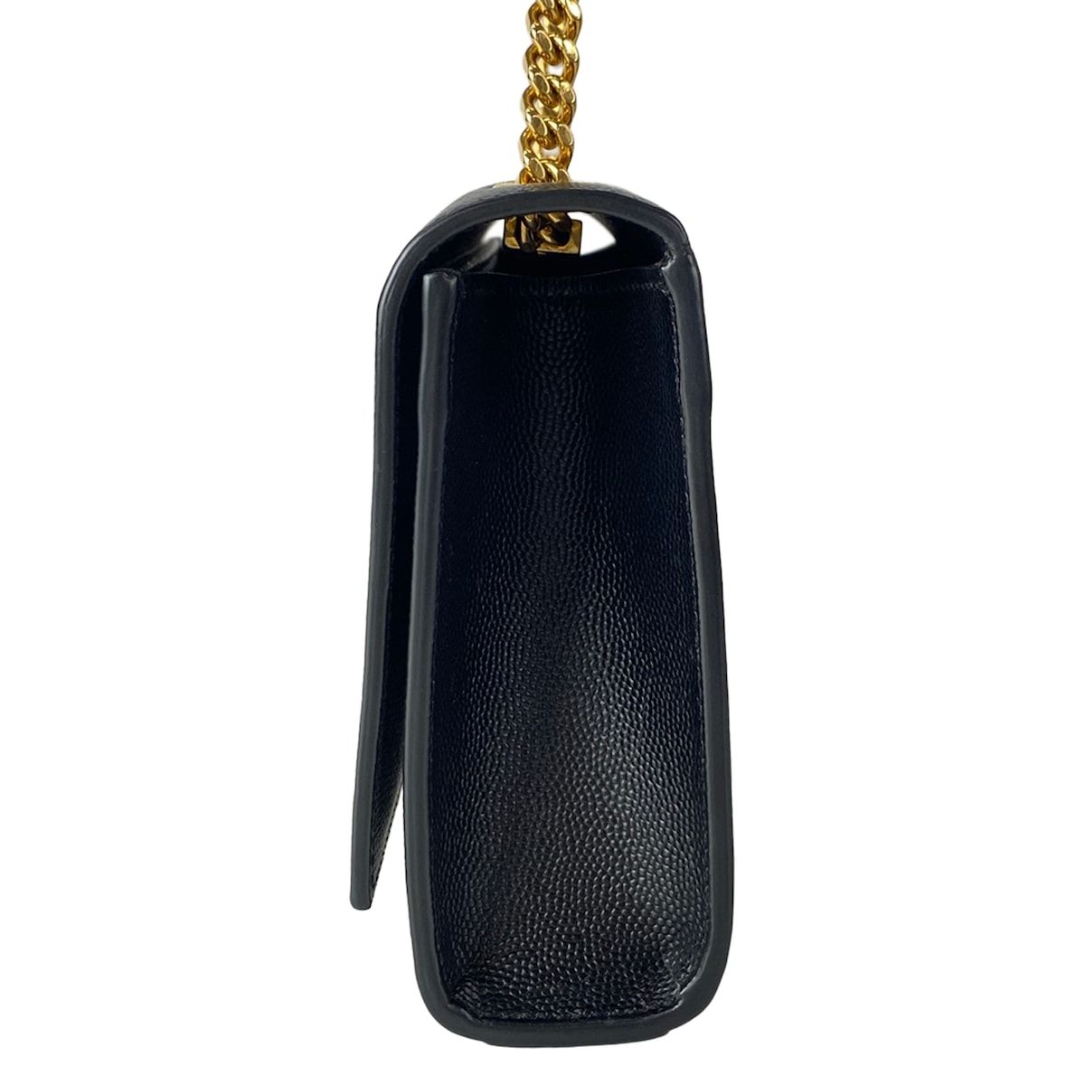 Saint Laurent Paris Shoulder Bag Kate Small Black Chain Leather