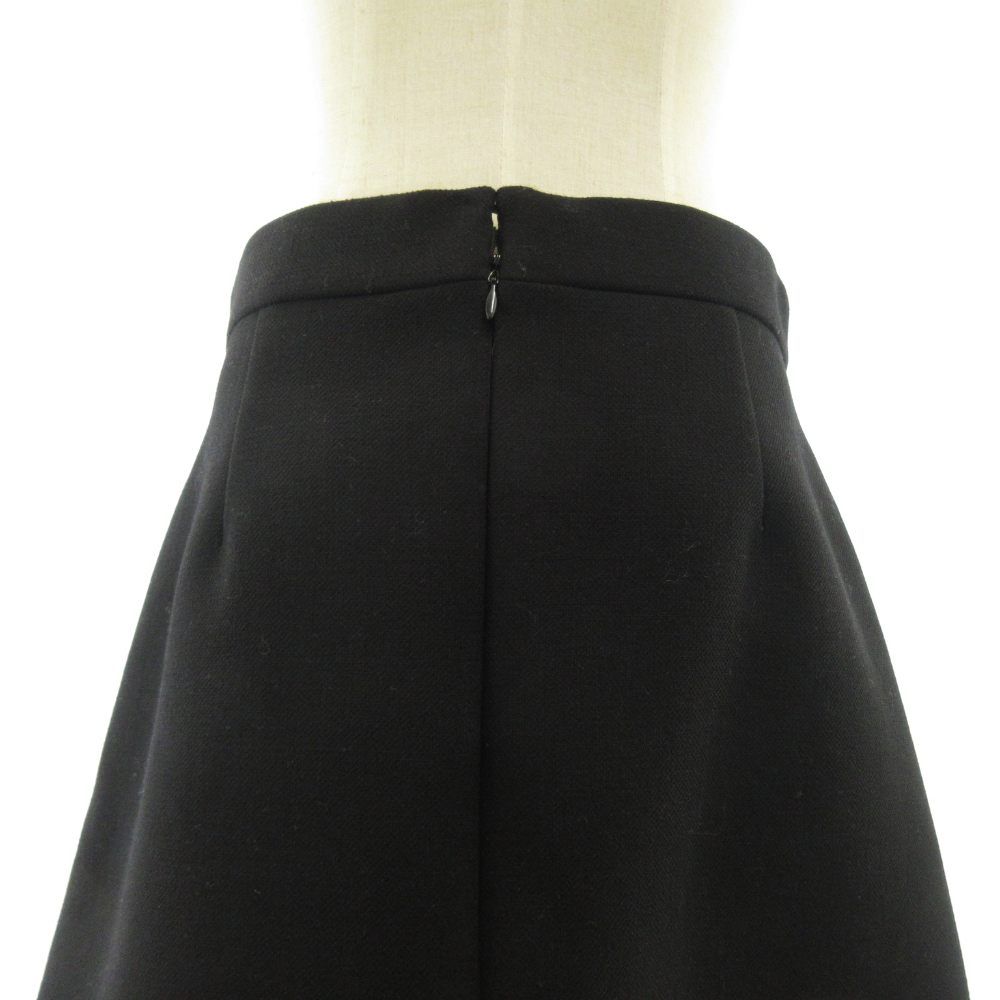 Celine Phoebe Philo Era Wool Skirt Knee Length Black 40 M 2