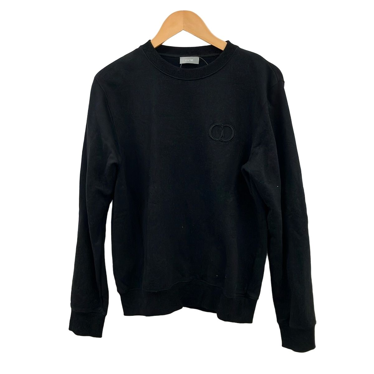Dior Sweatshirt S Black Long Sleeve Embroidery