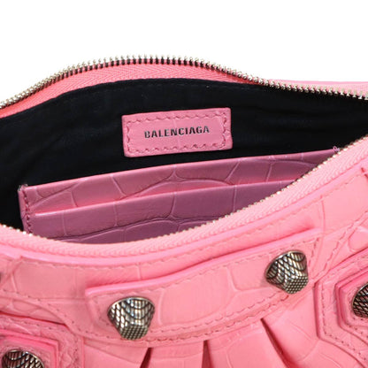 Balenciaga le Cagole Mini 2-Way Chain Shoulder Bag Leather Pink