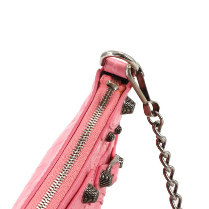 Balenciaga le Cagole Mini 2-Way Chain Shoulder Bag Leather Pink