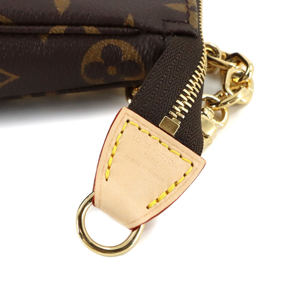 Louis Vuitton Monogram Pochette Hand Bag Brown
