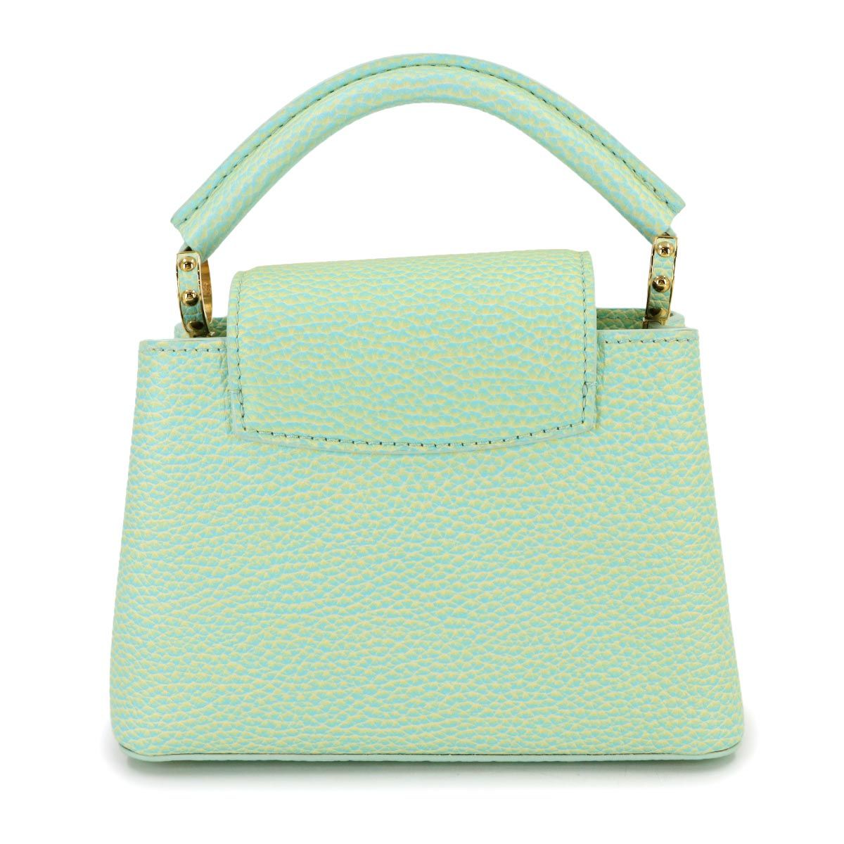 Louis Vuitton Capucines Mini 2-Way Hand Bag Taurillon Leather Water Green