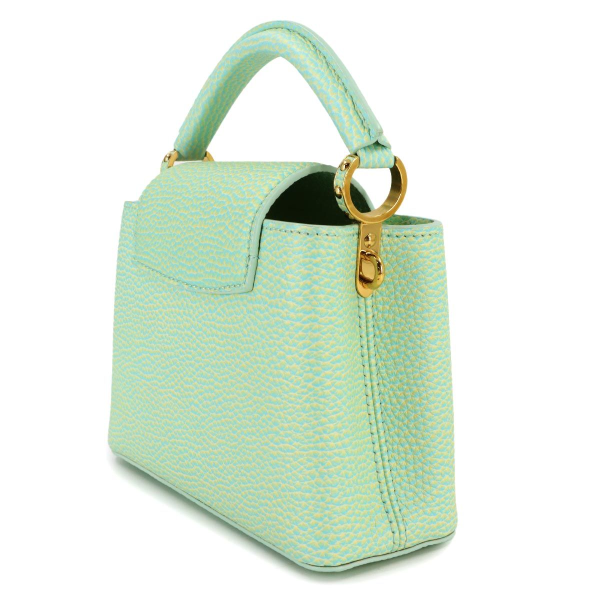 Louis Vuitton Capucines Mini 2-Way Hand Bag Taurillon Leather Water Green
