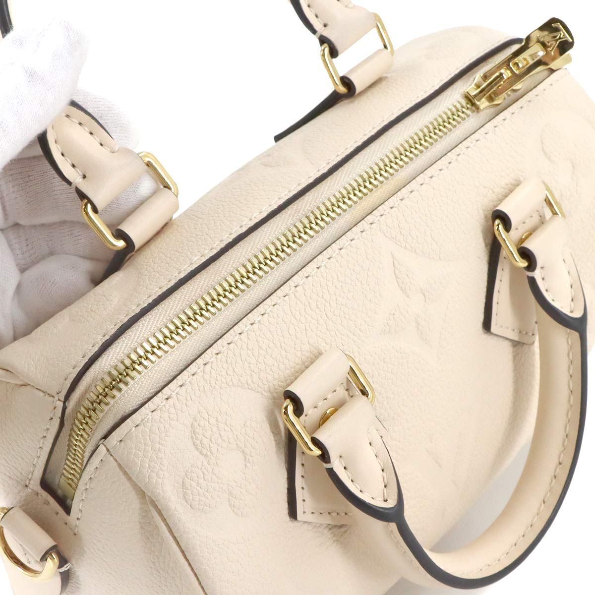 Louis Vuitton Monogram Empreinte Speedy Bandouliere 20 2-Way Hand Bag Cles