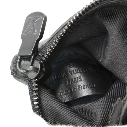 Louis Vuitton Monogram Shadow Duo Messenger Shoulder Bag Leather Black