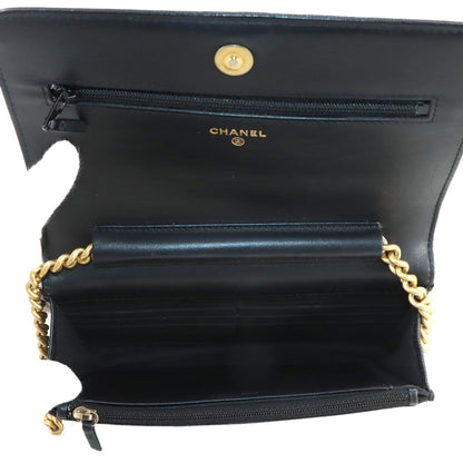 Chanel Chain Wallet Caviar Leather Black