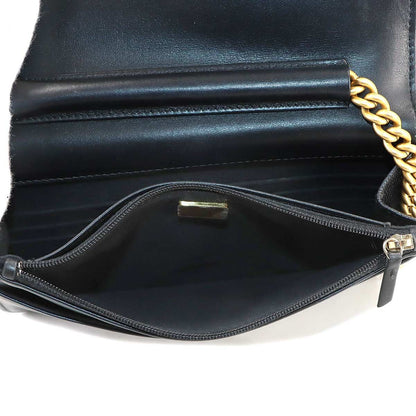 Chanel Chain Wallet Caviar Leather Black
