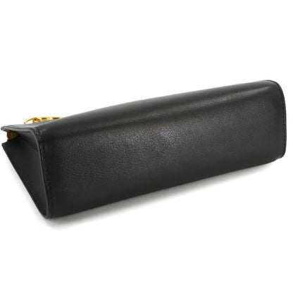 Hermes Zip and Go PM Pouch Evercolor Black Chaine D'ancre Gold
