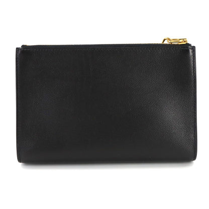 Hermes Zip and Go PM Pouch Evercolor Black Chaine D'ancre Gold