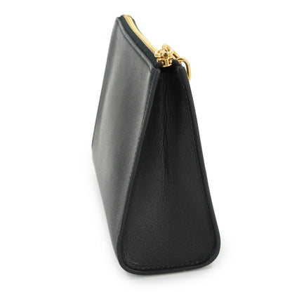 Hermes Zip and Go PM Pouch Evercolor Black Chaine D'ancre Gold
