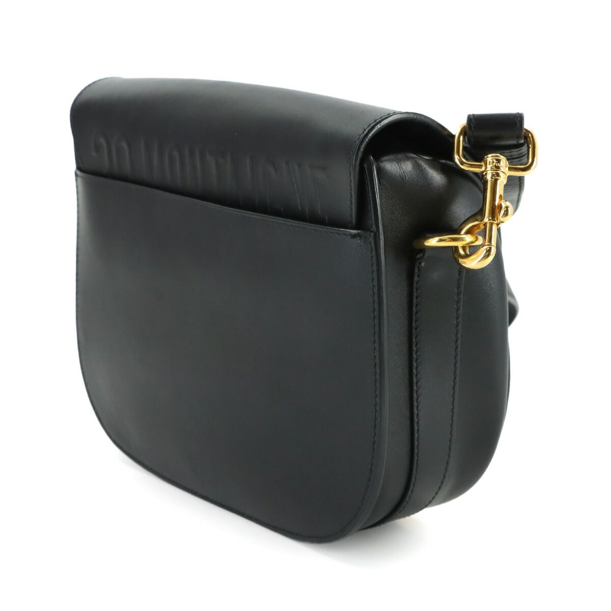 Dior Bobbi Shoulder Bag Leather Black Gold