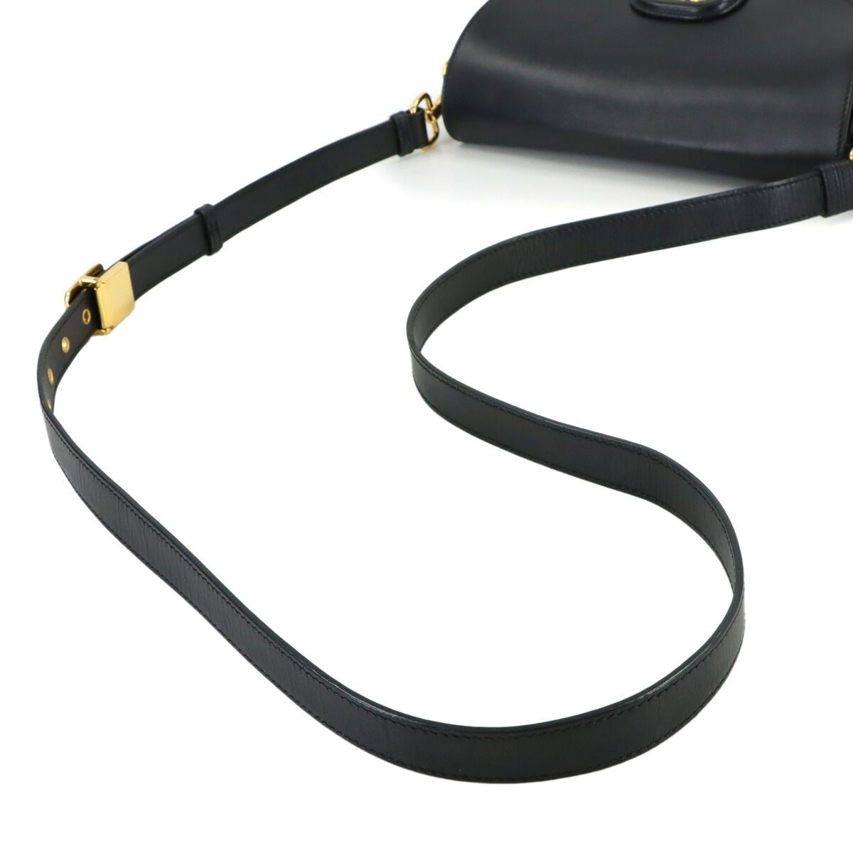 Dior Bobbi Shoulder Bag Leather Black Gold