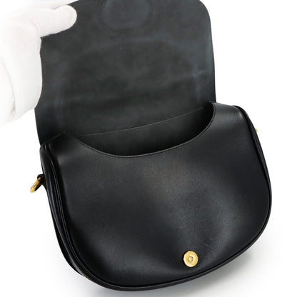 Dior Bobbi Shoulder Bag Leather Black Gold