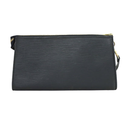 Louis Vuitton Epi Pochette Hand Bag Noir Gold