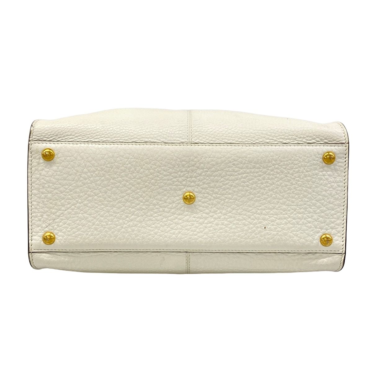 Fendi Handbag Peekaboo X-lite Selleria White Leather