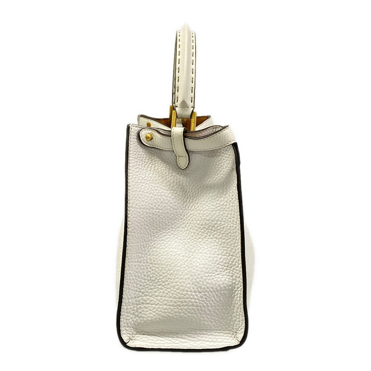 Fendi Handbag Peekaboo X-lite Selleria White Leather