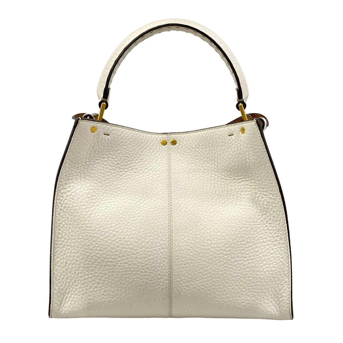 Fendi Handbag Peekaboo X-lite Selleria White Leather