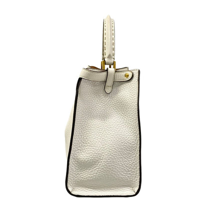 Fendi Handbag Peekaboo X-lite Selleria White Leather