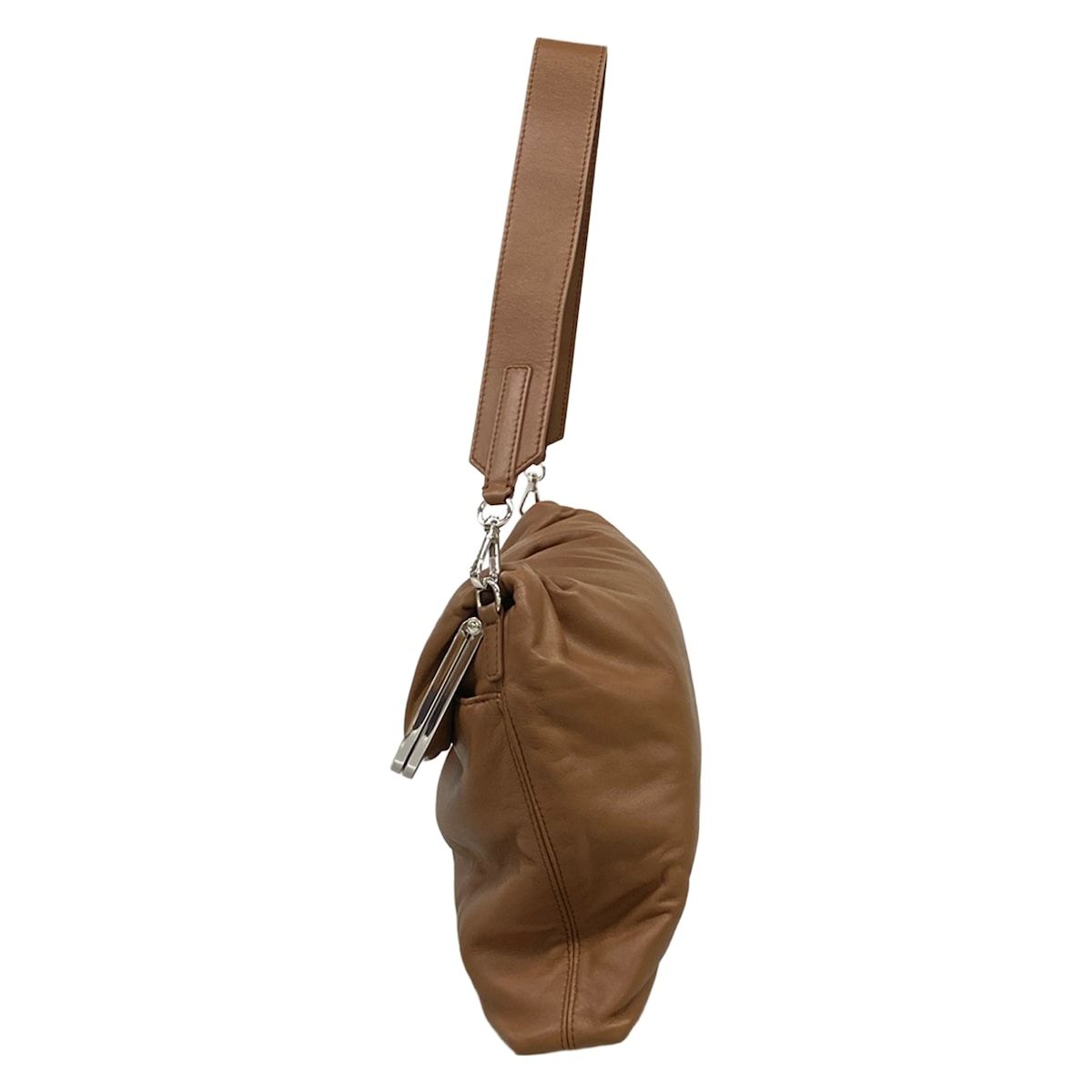 Max Maraweekend Shoulder Bag Pastichino Dark Brown Clasp Leather