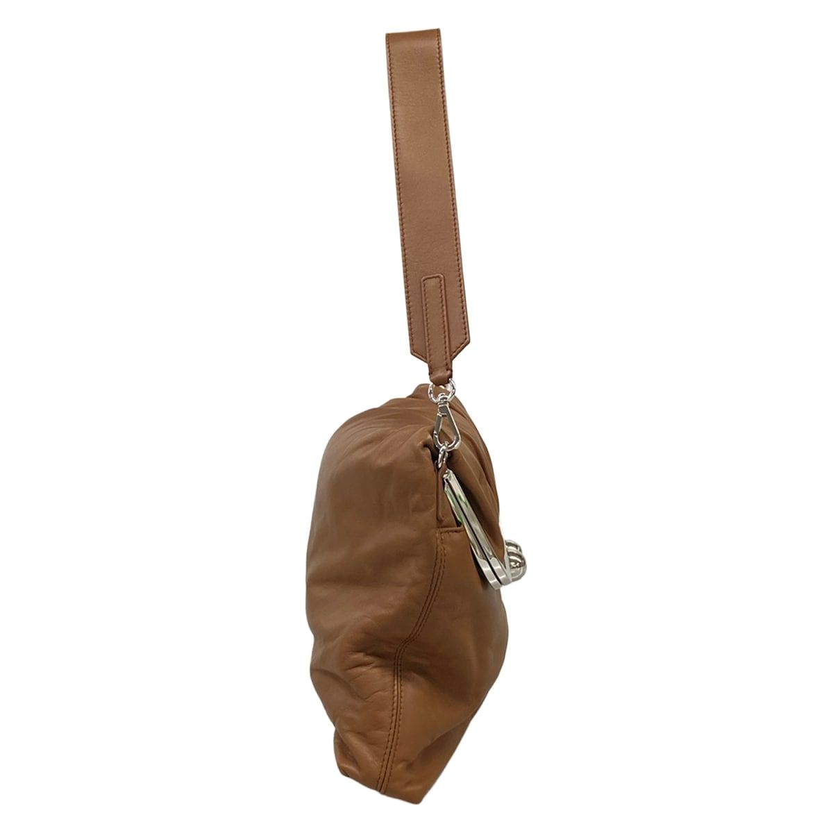 Max Maraweekend Shoulder Bag Pastichino Dark Brown Clasp Leather