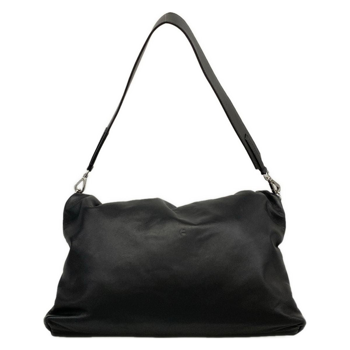 Max Maraweekend Shoulder Bag Pasticino Black Clasp Leather