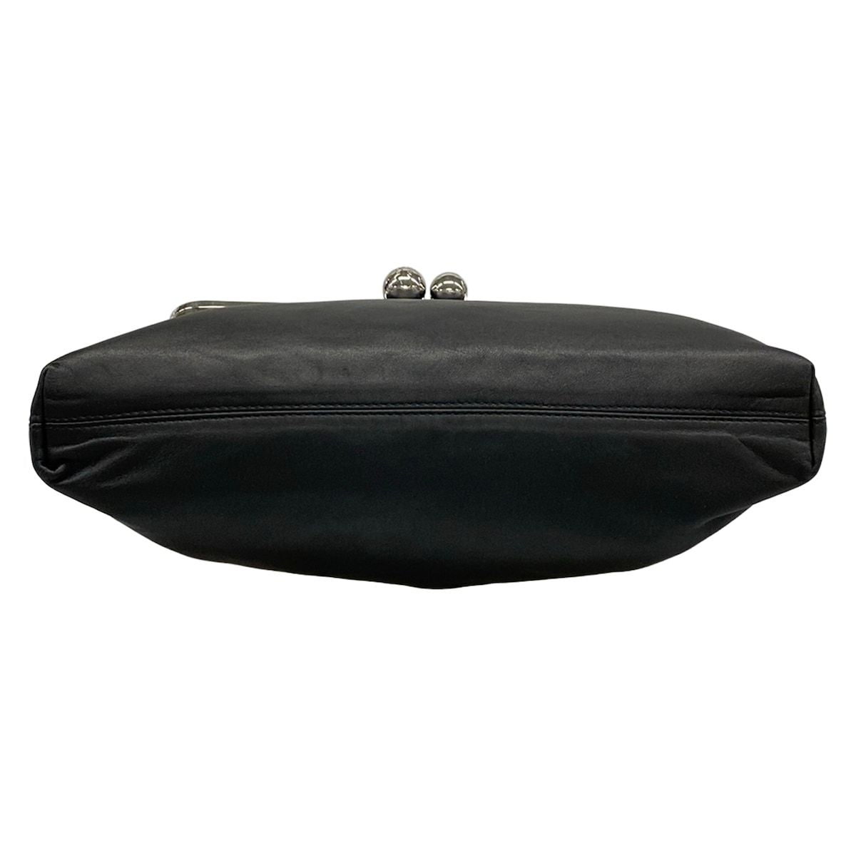 Max Maraweekend Shoulder Bag Pasticino Black Clasp Leather