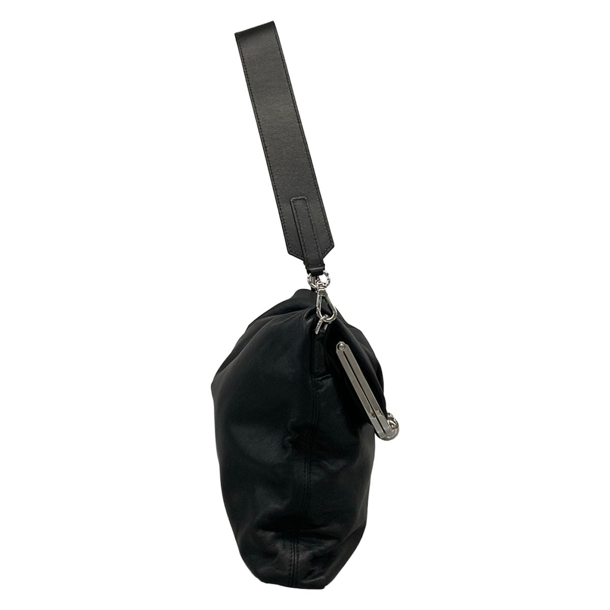 Max Maraweekend Shoulder Bag Pasticino Black Clasp Leather