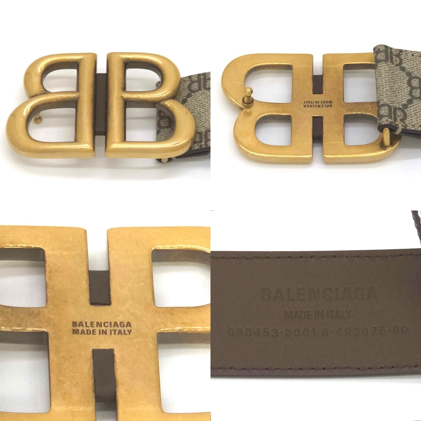 Gucci the Hacka Project BB Signature Belt 90 Waist 45 95 cm Adjustment Large — view 7