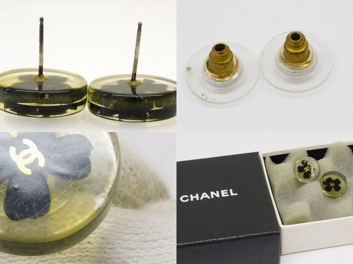 Chanel Plastic Earrings Clover — view 4