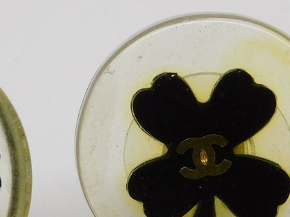Chanel Plastic Earrings Clover — view 3