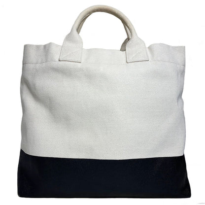 Gucci Canvas Tote with Embossed Detail Lido Ivory Black 2-Way