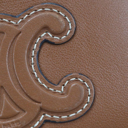 Celine Zipped Card Holder Cuill Triomphe Coin Case Calfskin — view 6