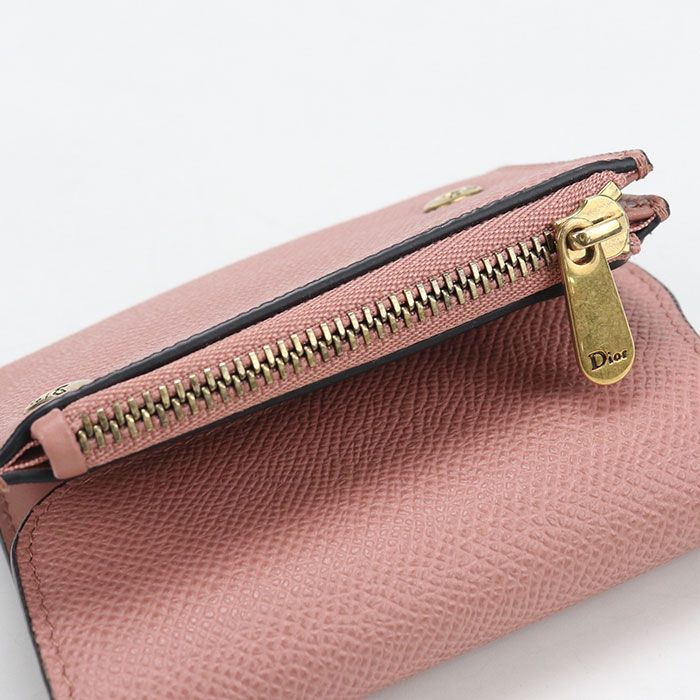 Dior Lotus Wallet Saddle Trifold Calfskin — view 8