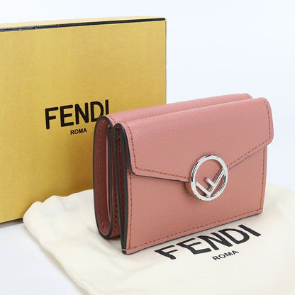 Fendi F's Trifold Wallet Calfskin