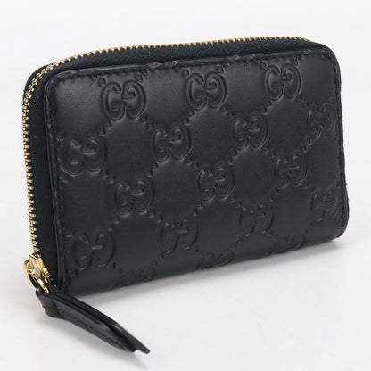 Gucci Zip Coin Case Guccissima Purse Leather