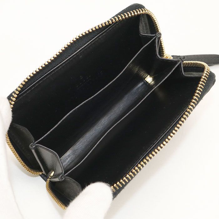 Gucci Zip Coin Case Guccissima Purse Leather — view 3