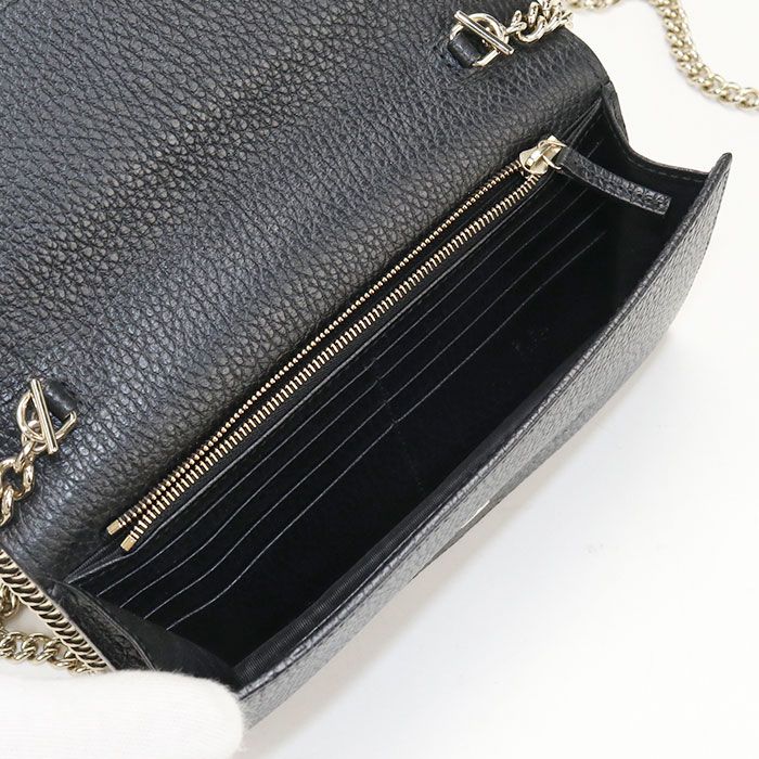 Gucci Interlocking Chain Wallet Leather — view 3