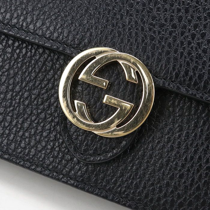 Gucci Interlocking Chain Wallet Leather — view 4