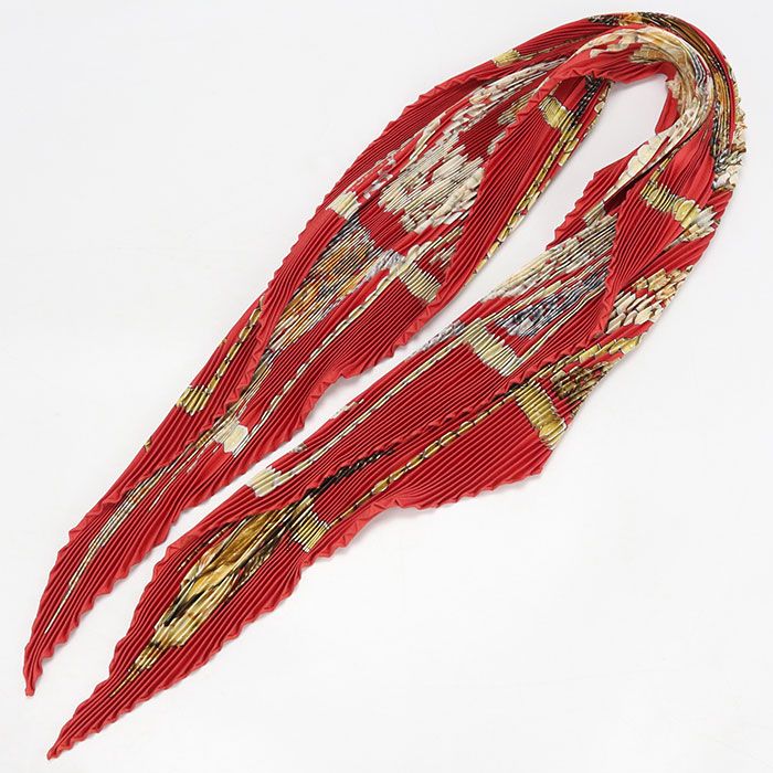 Hermes Pleats Carre Scarf Silk — view 2