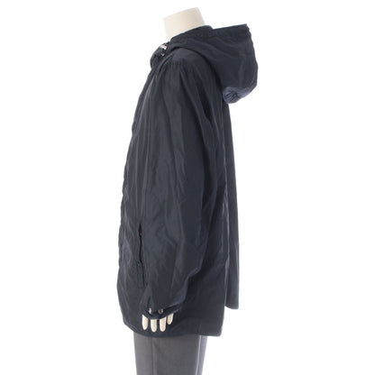 Prada Reversible Hooded Nylon Jacket Coat Black Navy 54