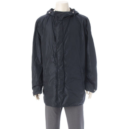 Prada Reversible Hooded Nylon Jacket Coat Black Navy 54