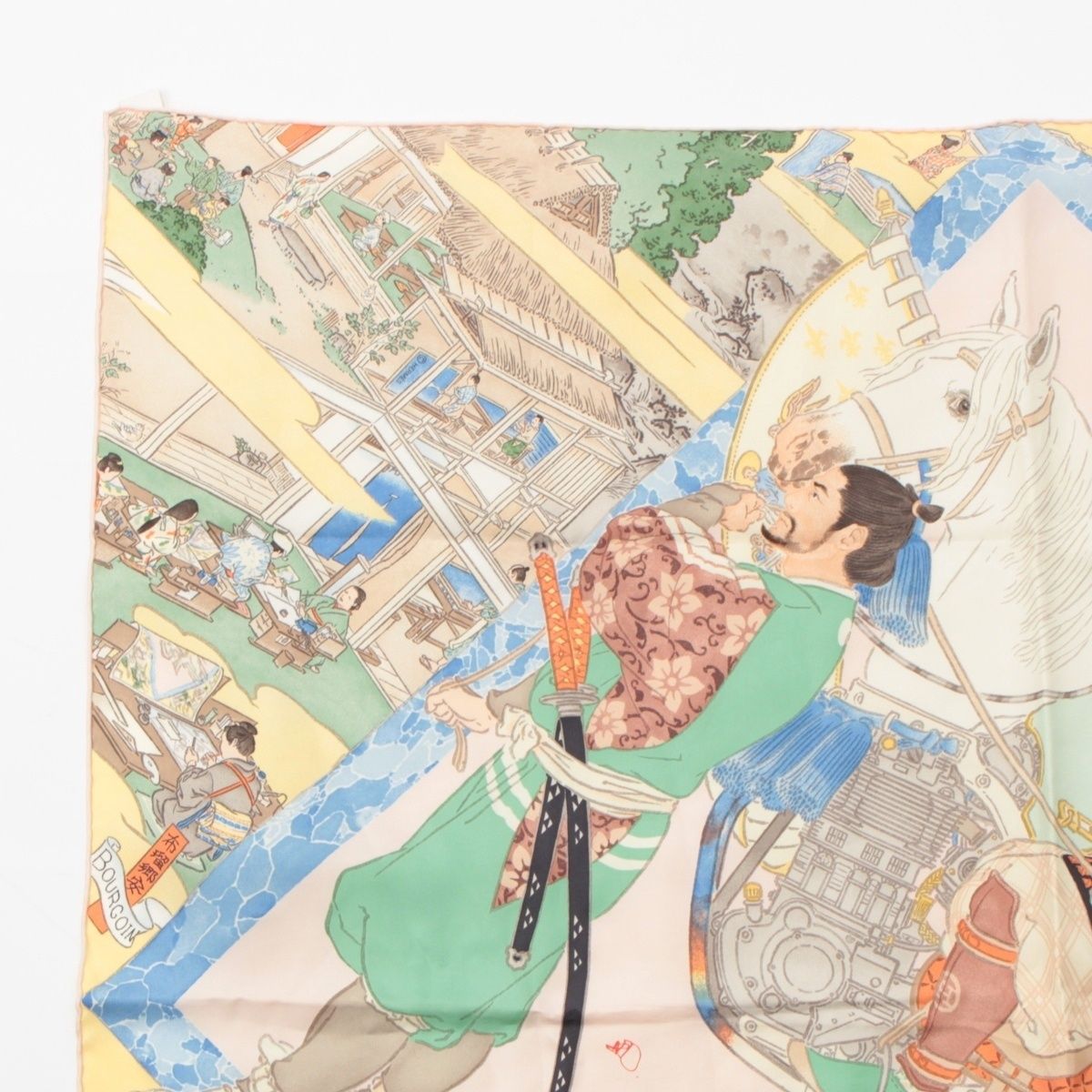 Hermes Silk Carre 90 les Artisans D'hermes Scarf Multicolor